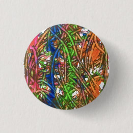Pink, Blue, Green, Orange, Marble Artwork 3 Cm Round Badge