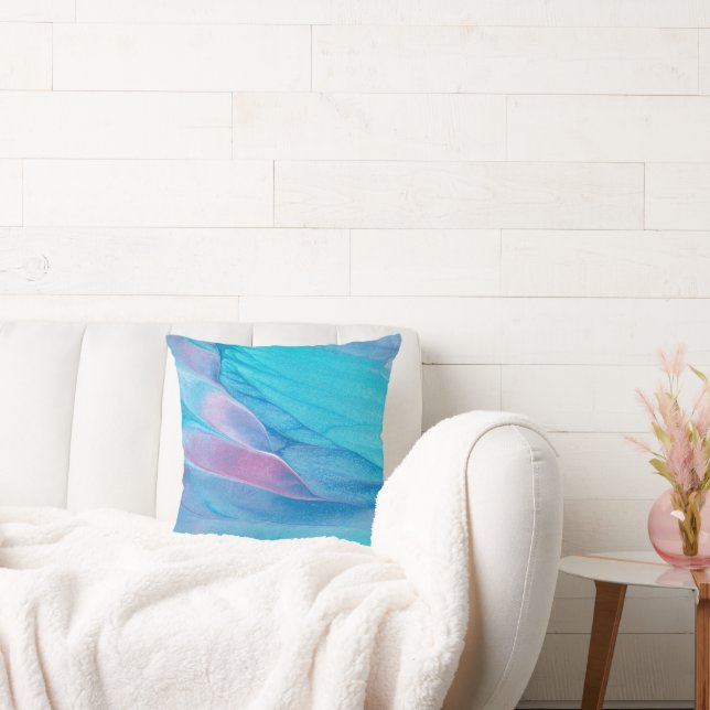 PINK BLUE ISLAND GETAWAY CUSHION (Couch)