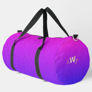 Pink blue minimalist business Duffle Bag