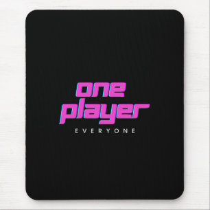 Pink & Blue One Player Mousepad