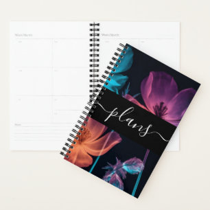 Pink Blue Orange X-Ray Flowers Wedding Planner
