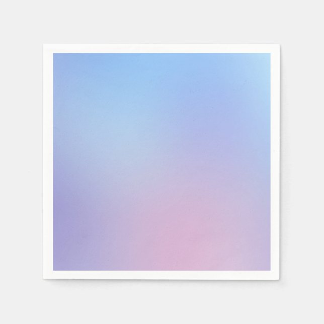 Pink, Blue Pastel Gradient Ombre Effect Phone Case Napkin (Front)