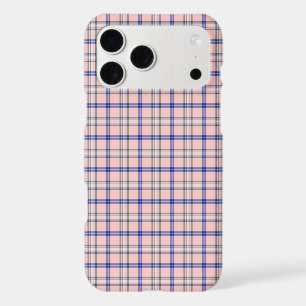 Pink Blue Plaid Classic Pattern Retro iPhone Case