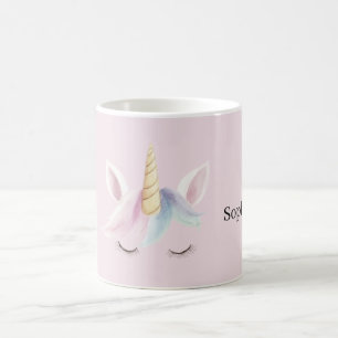 Pink Blue Purple Unicorn Coffee Mug