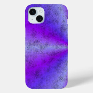 Pink Blue Rainbow in Elephant Skin Leather Optik iPhone 15 Mini Case