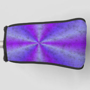 Pink Blue Rainbow in Elephant Skin Leather Optik Golf Head Cover