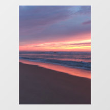 Pink & Blue Sunset Window Sticker