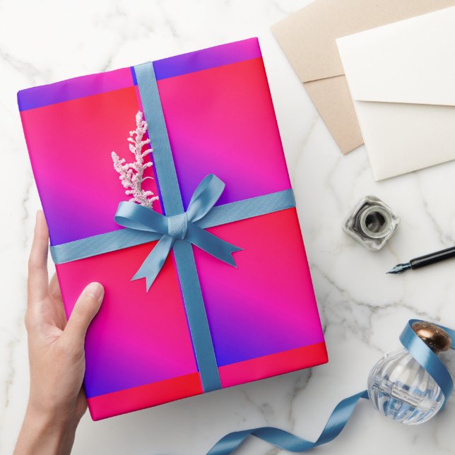 Pink blue violet wrapping paper (Gifting)