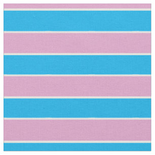 Pink, blue, white stripes fabric
