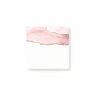 Pink Blush Agate with Gold Ribbon Elegant