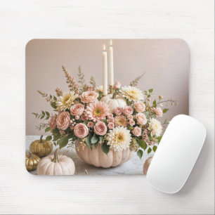 Pink Blush Autumn Arrangement Mouse Pad