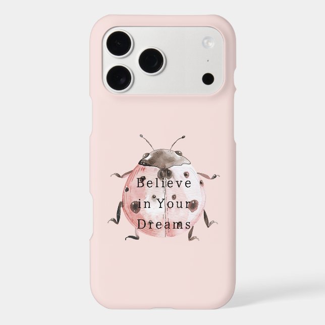 Pink Blush Black Ladybug (Back)
