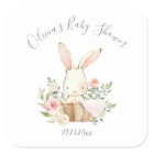 Pink Blush Bunny Rabbit Girl Baby Shower