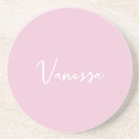 Pink blush champagne custom modern script