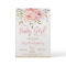 Pink Blush Floral Baby Shower Invitation Girl