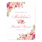 Pink Blush Floral Bridal Shower Welcome