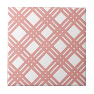 Pink Blush Gingham Tile