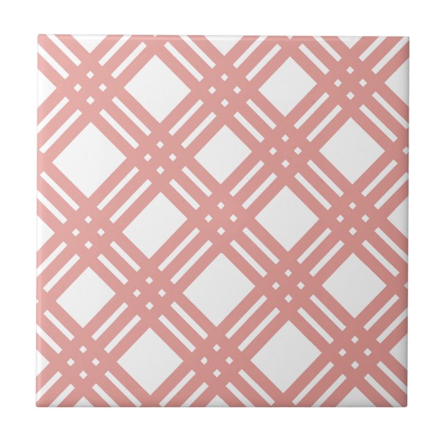 Pink Blush Gingham Tile (Front)
