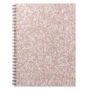 Pink Blush Glitzy Glitter Notebook