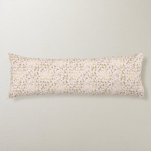 Pink Blush Gold Animal Print Body Cushion