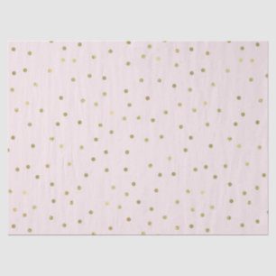 Pink Blush Gold Sparkle Confetti Tissue Paper