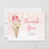 Pink Blush ice cream Bridal Shower Gold Glitter