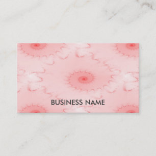 Pink Blush Nautilus Abstract Business Card