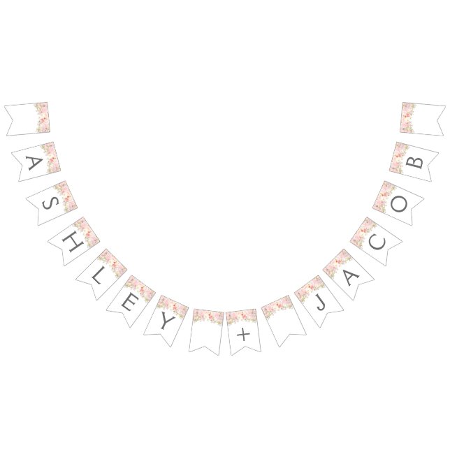 Pink Blush Pendant Banner, Bunting, Banner (All)