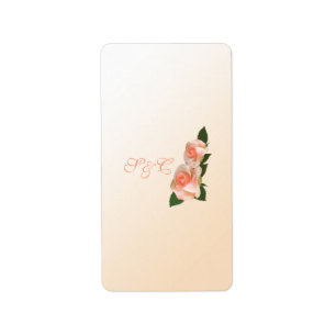 Pink Blush Rose Hershey's Miniature Wrapper Label