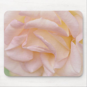 Pink Blush Rose Petals Art Mouse Pad