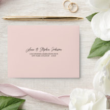 Pink Blush RSVP Return