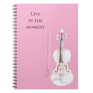Pink Blush Violin Notebook