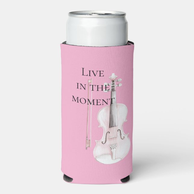 Pink Blush Violin Seltzer Can Cooler (Seltzer Front)