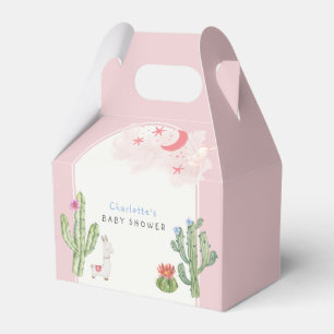 Pink Boho Arch Cactus Toys Girl Baby Shower  Favour Box