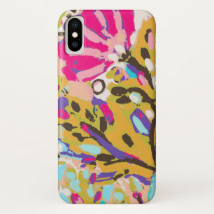 Pink Boho Floral I iPhone X Case