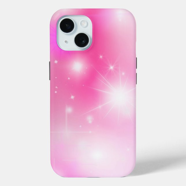 Pink Bokeh Stars Case-Mate iPhone Case (Back)