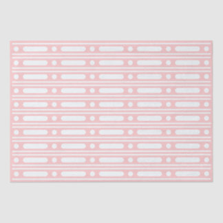 Pink Bone Inlay Dots Border Decoupage Paper