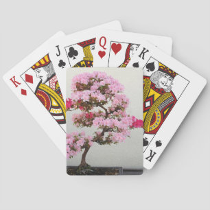 Pink Bonsai Tree playing cards