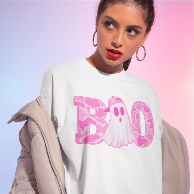 Pink BOO Ghost Halloween Shirt (Creator Uploaded)