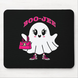 Pink Boo-jee Funny Ghost Halloween Mouse Pad