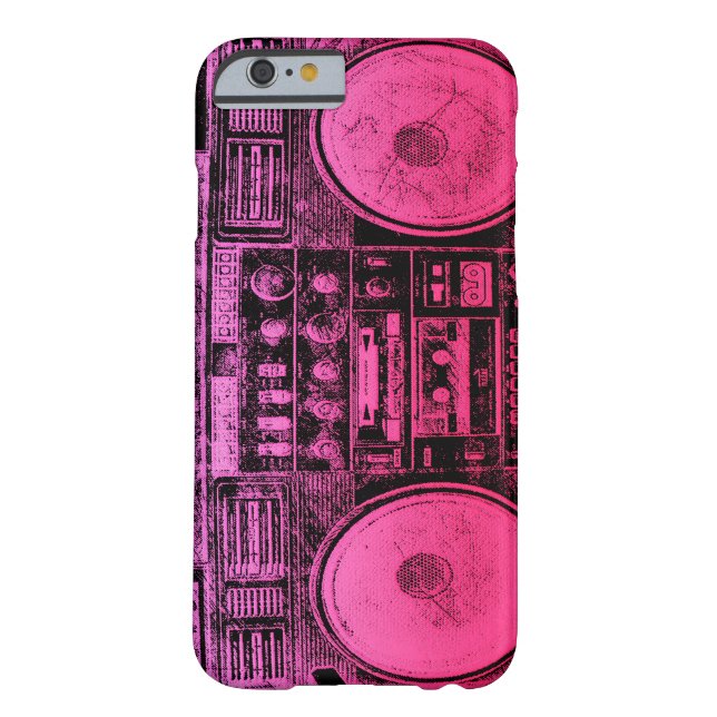 Pink boombox Case-Mate iPhone case (Back)