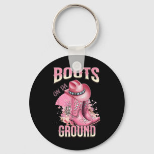Pink Boots On Da Ground Western Cowgirl Hat And Bo Key Ring