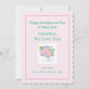 Pink Border Scallop Grandparents Day