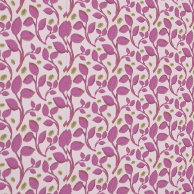 Pink Botanical Vine Pattern Floral Nature Design Wallpaper (Seam)