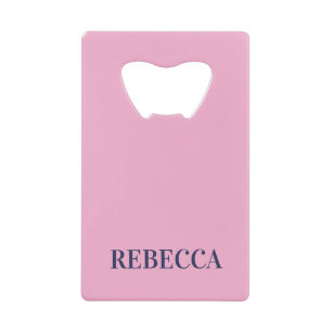 Pink Bottle Opener Custom Text Bar Key Gift Tool