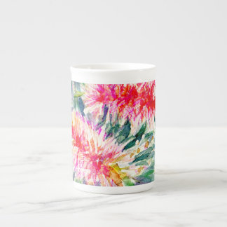 Pink bottlebrush flower mug