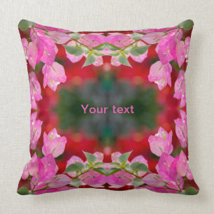 Pink Bougainvillea flower Cushion