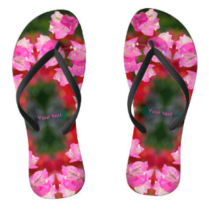 Pink Bougainvillea flower  Thongs