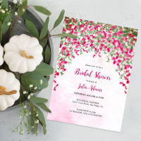 Pink Bougainvillea Tropical Forest Bridal Shower
