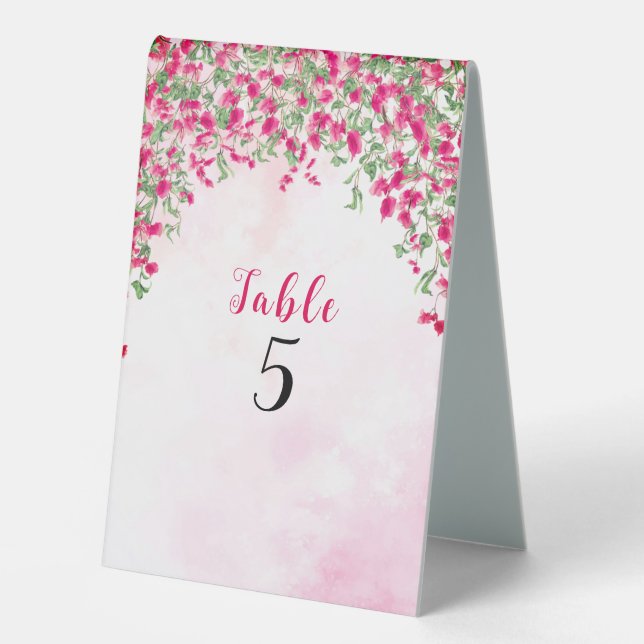 Pink Bougainvillea Tropical Forest Wedding Shower (Front)